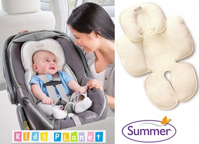 Wkładka do fotelika dla niemowlaka 0-12m summer to idealne akcesorium podczas długich podróży samochodem.